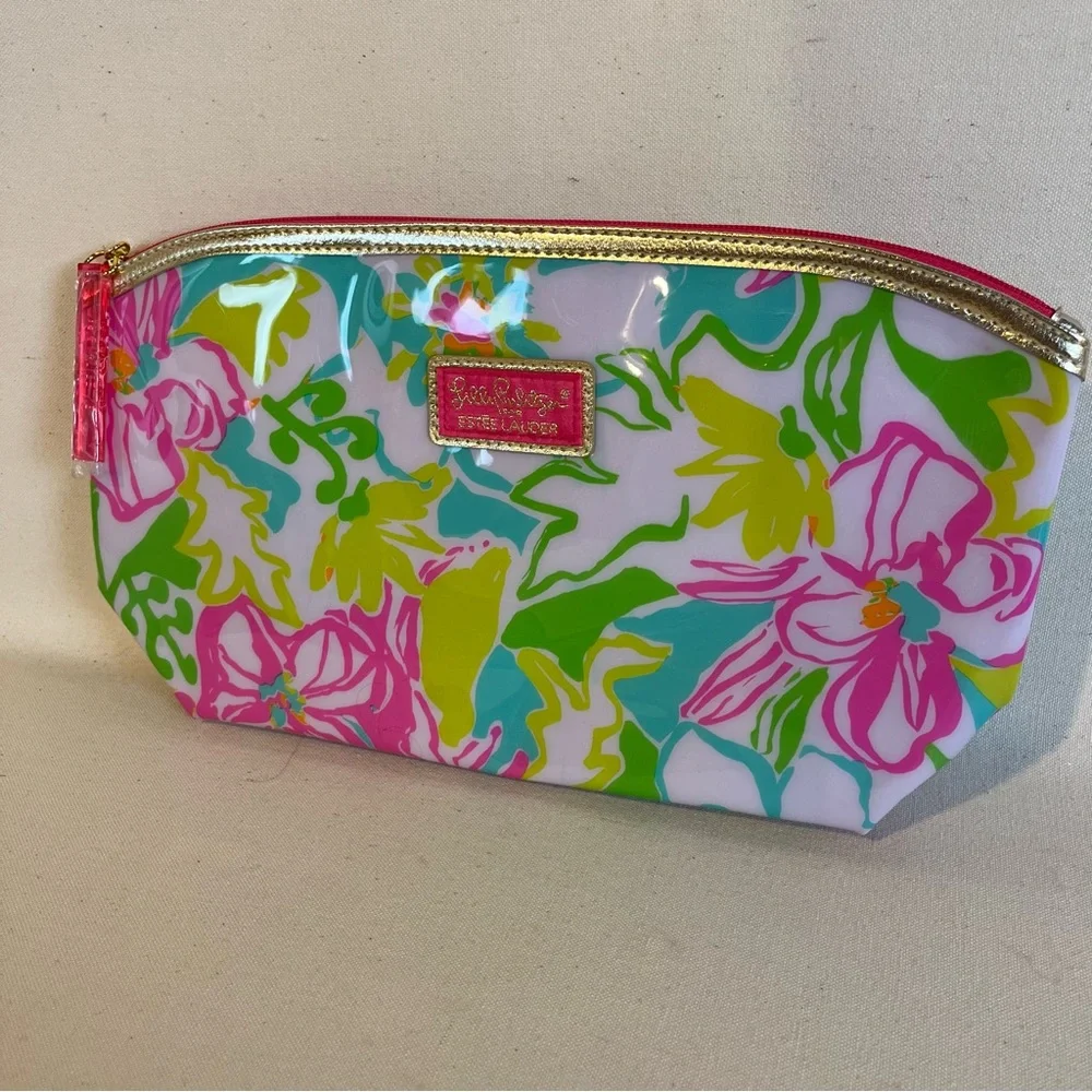 Lilly Pulitzer Vibrant Floral‎ Pouches- Set of 2